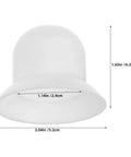 Upgrade Your Shade Game With Sturdy White Patio Umbrella Pole End Cap Replacement Kit Featuring Quick Tool-Free Install, Wind Resistance And Scratch Protection For Beach Tents And Garden Canopies, white plastic, 1.65in