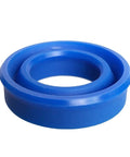 Polyurethane Oil Seal UN Y Type 20 To 30mm Inner Diameter Sealing Ring 10 Pack Tough PU Seal For Machinery And Auto Projects Handles Minus 35C To 100C Leakproof Gasket Kit For Gearheads, blue PU seal