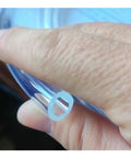 Close-up of Heavy Duty Thick Transparent PU Gas Hose showing flexible 8mm outer diameter with 10 meter length for industrial use.
