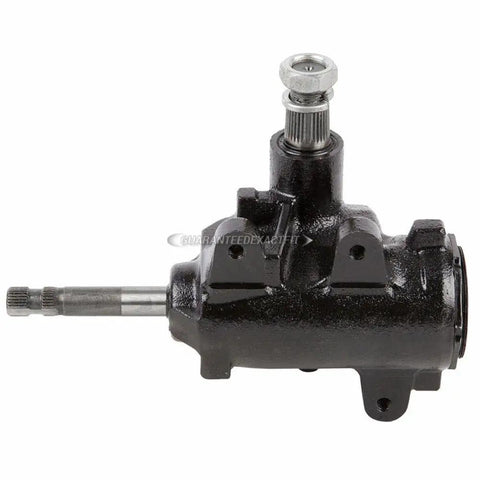 Heavy Duty Manual Steering Gearbox Straight Bolt Up Chevy Camaro Chevelle S10 Gmc Jeep Xj Yj Tj Replaces Saginaw Unit side view