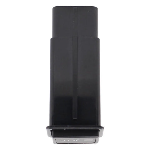 Toyota AC System Push Button Switch Plug-and-Play Replacement Fits Toyota Pickup 1989-1995, T100 1993-1998, Tacoma 1995-2000, 4Runner 1995-1997, RAV4 1996-2000 951017 black plastic A/C control switch front view