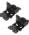 Pro Grade And Tough As Nails Heavy Duty Stainless Steel Gate Hinges Pair for Barn Doors and Fences with black finish