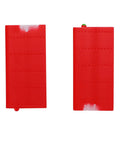 Replacement Red Side Wing Panels For Bell 206 RC Helicopter C138 showing front and back in lightweight plastic with precise fit