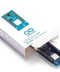 MKR WAN 1310 LoRa IoT Development Board With Murata Module partially pulled from packaging.