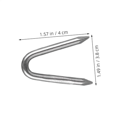 1 Bag U Shaped Fence Staples Durable Fasteners For Chicken Wire And Hardware Cloth With Quick And Easy Install No Fuss