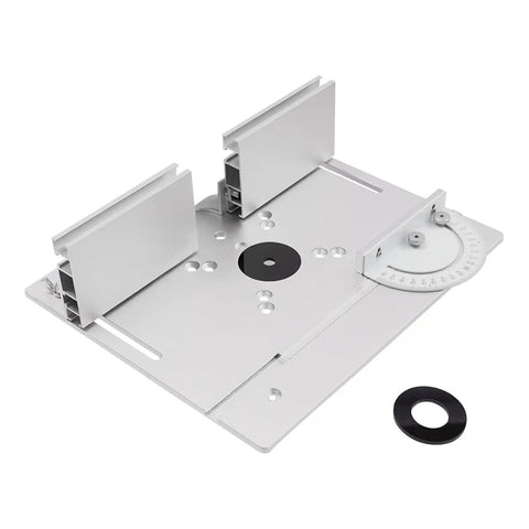 Top Shelf Aluminum Alloy Router Table Insert Plate Slick Surface Precision Fit Milling Base 9.45x7.87 inch for woodworkers
