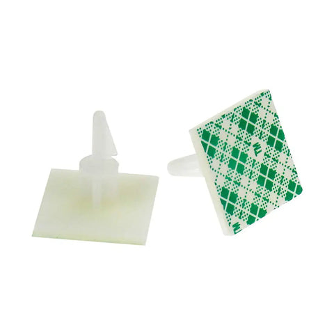 Peel And Stick 30 Piece PCB Standoffs 0.5 Inch Thick Spacers with green patterned surface for circuit board assembly.