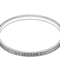 Premium Heavy Duty Flywheel Ring Gear For John Deere Tractors Runs Slick As Glass And Built Like A Tank Compatible With Models 5820 9300 5400 9320 8770 Straight Up Dependable Aftermarket Part, showing a detailed view of the gear.