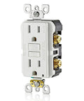 GFCI Outlet 15 Amp With Self Test, Tamper-Resistant, LED Indicator Light, Ground Fault Protection So You Stay Safe From Shocks, NEC Compliant, GFTR1-W White