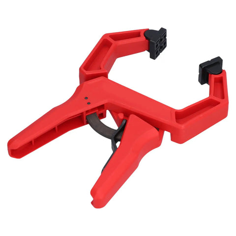 Heavy Duty One Hand Spring Clamp For Woodworking And Carpentry Shop Projects Quick Release Top Shelf Abs Plastic Jaw Grip Tool.