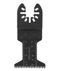 Close-up of a 44mm high carbon steel oscillating saw blade from the 52 Piece High Carbon Steel Oscillating Saw Blades Kit For Wood Metal Plastic And Drywall Cutting With 34mm 44mm And 88mm Blades Pro Grade Precision Cutting For Finish Carpentry Home Renovation And DIY Projects