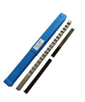 Half Inch D Keyway Broach Cutting Tool Push Type With Shim HSS Broaching Cutter For CNC Router next to blue case
