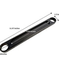 Aluminum Black Transmission Shaft Crankshaft Spacing Clutch Alignment Tool for RZR General Ranger XP 1000, dimensions labeled.
