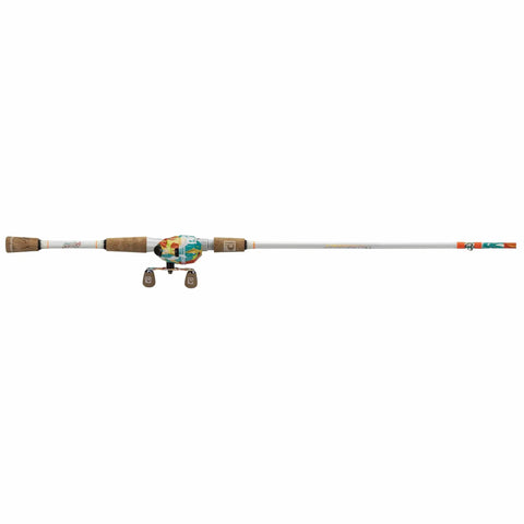 6 Foot Krazy Rec Spincast Combo with Micro Spincast Reel 4.1 to 1 Gear Ratio, aluminum handle, cork knobs, pre-spooled line