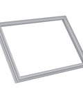 Freezer door gasket for Frigidaire/Electrolux refrigerator, 34.65 x 24.13 in, gray rubber.