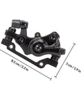 Hardcore Two Pack Mechanical Disc Brake Kit For Mountain And Road Bikes Solid Aluminum Alloy Build dimensions 8.5 cm x 5 cm