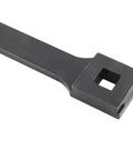 Close-up of Adjustable Pin Spanner Wrench for Pulleys and Crankshafts end with 1/2 inch drive compatibility for automotive use.
