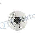 Set Of Four Front And Rear Wheel Hub Bearing Assemblies Replacement For 1998 2002 Chevrolet Prizm Non ABS 1993 1997 GEO Prizm 1993 2002 Toyota Corolla Non ABS, showing a silver hub bearing top view