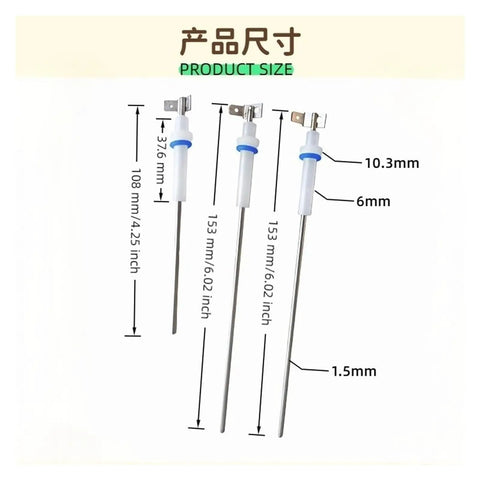 Essential Upgrade Boiler Water Level Probe Drop In Replacement, dimensions shown for BES920XL BES980 BES990 models.