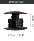 Close-up of Crocs Strap Rivet Kit 10 Pcs Durable Resin Plastic Shoe Accessories Replacement Easy Snap On Repair for Crocs Decorative Buttons
