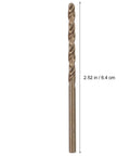 Hardened Cobalt High Speed Steel Drill Bits Kit For Stainless Steel And Cast Iron With Twist Shank Design Perfect For Pros And Gritty DIYers To Tackle Tough Metal Jobs Smoothly Fast and Super Durable Today 2.52 in drill bit, 6.4 cm