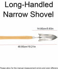 Long Handle Garden Shovel With Stainless Steel Blade And Wooden Handle For Planting Digging And Transplanting Ergonomic Design