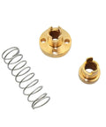 Linear Motion T8 Lead Screw With Anti Backlash Nut components including nuts and spring for precise CNC and 3D printing setup