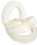Hinged Toilet Seat Riser for Standard Toilets with 3.5 Inch Rise, 17.5 Inch By 13.5 Inch Fits Most Standard Bowls