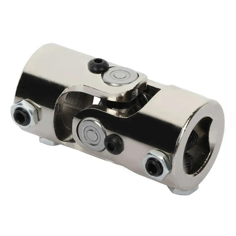 Rock Solid Chrome Steering Shaft U Joint 1 Inch Double D By 1 Inch Double D Single Universal Joint 83Mm Driveline Coupling close-up view
