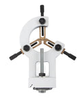 Rock Solid Cast Iron Steady Rest For Mini Wood Lathes 8X16 Inch Metal Center Frame Stabilizer top view with adjustment screws.