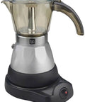 Black Espresso Coffee Maker With Transparent Carafe Brews 1 Or 3 Cups In About 5 Minutes With Auto Shut Off