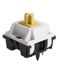 Close-up of Penguin Silent Tactile Keyboard Switches For Mechanical Gaming Keyboards 5 Pin 50GF Quiet Pre Lubed Switch