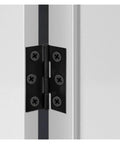 Rotating Concealed Hinges For Cabinets And Furniture, Stainless Steel Black Heavy Duty Door Connectors With 6 Mounting Holes