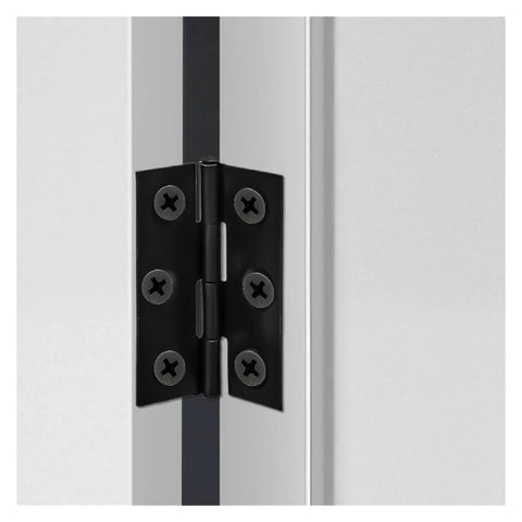 Rotating Concealed Hinges For Cabinets And Furniture, Stainless Steel Black Heavy Duty Door Connectors With 6 Mounting Holes