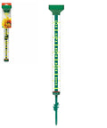 Giant 21 Inch Outdoor Rain Gauge For Pros, USA Made Heavy Duty All Weather Freeze Proof With Float, Stake Or Mount, Debris Shield, Readable From 50 Feet, Green
