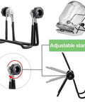 Two Pack Sprouting Stands With Trays 304 Stainless Steel Sprouting Kit For Mason Jars 360 Degree Rotating Stands Perfect For Sprouting Seeds And Beans At Home showing adjustable stand and mason jar setup.