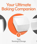 Full Size 18 By 26 Inch Aluminum Sheet Pan For Commercial Bakery features heat resistance and easy stacking for storage