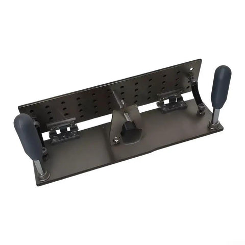 Evenoonest Portable V Clamp Sanding Machine stainless steel mounting bracket for secure abrasive strip positioning.