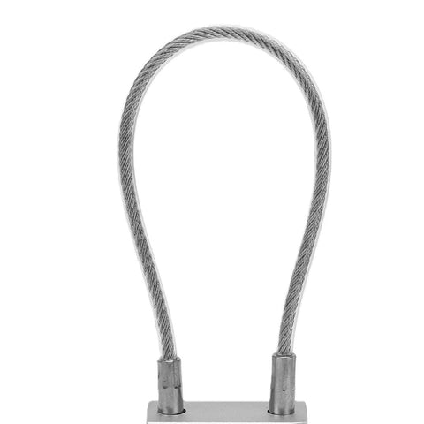 Beefy Heavy Duty 85mm Shackle Lockout Tagout Cable Lock With Aluminum Alloy Housing, PVC Coated Steel Cable, Industrial Safety Lock