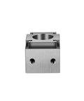 Rugged Aluminum Ok Clamp Fixturing For Cnc Machining Center And Precision Milling Vice With Side Threaded Hole Semicircular Jaw Nuts And Bolts Performance For Sculpture Carving Model Making Workshop Projects, showing the top view of the fixture.