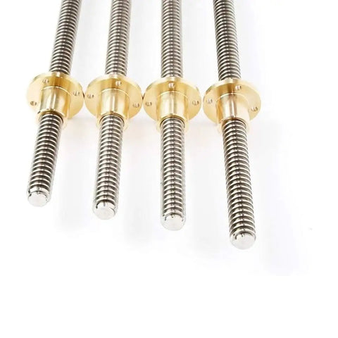 Stainless Steel Trapezoidal Lead Screw With Brass Nut For 3D Printer 3mm Pitch Built To Last Durable Linear Motion in various sizes