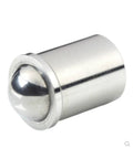 Heavy Duty 304 Stainless Steel Ball Plungers With Knurled Thumb Nuts 10 Piece Push Fit Spring Detent Pins In Assorted Sizes For Custom Fabrication Shops And Industrial Fix Ups Built Tough And Totally Rust Resistant Today - close-up of stainless steel ball plunger.