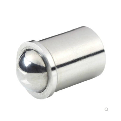 Heavy Duty 304 Stainless Steel Ball Plungers With Knurled Thumb Nuts 10 Piece Push Fit Spring Detent Pins In Assorted Sizes For Custom Fabrication Shops And Industrial Fix Ups Built Tough And Totally Rust Resistant Today - close-up of stainless steel ball plunger.
