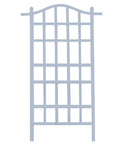 Vinyl Garden Trellis For Outdoor Climbing Plants 35 By 75 White Wall Mount With Steel Ground Anchors PVC Grid Plant Support