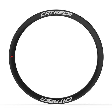 Carbon Rim 700C 30mm Depth Tubeless Ready Wheel Rim For CX Gravel Road Bikes, 30mm Wide, Matte Glossy Paintless Finish