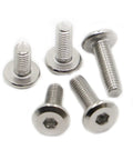 Beefy Stainless Steel Socket Cap Screws Set 304 Hex Flat Head Rivet Bolts M3 Through M8 16mm Length Corrosion Resistant Multi Size Pack