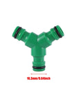 Premium Garden Hose Connector Kit With Quick Connect Repair Fitment For 12 16 And 25 Mm Pipes Including 1 2 5 8 And 1 Inch Sizes Made With Durable Plastic In Bright Yellow And Gray For Easy Plumbing Fixups. green Y hose connector, 16.3mm, plastic