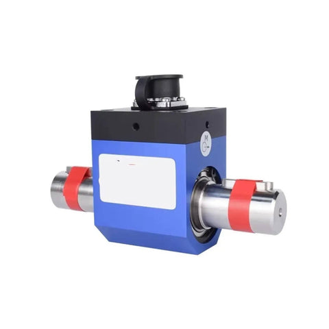 Dynamic Torque Sensor 5Nm To 100Nm, Compact Torque Transducer with Aluminum Shell and Stainless Steel Axis, side view