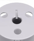 Top Shelf 4 Hole Aluminum Bobbin For Industrial Sewing Machine Direct Replacement For Durkopp 1767 767 867 887 showing four hole design and precision spindle.