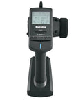 Front view of Three Channel 2.4 GHz Computerized RC Surface Transmitter With R304SB T FHSS Telemetry Receiver, LCD screen visible